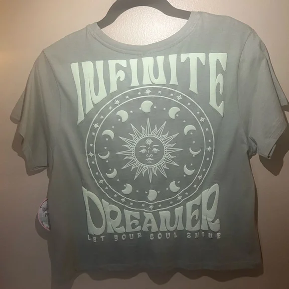 🆕 Infinite Dreamer Graphic Tee by angel energy Bubble Letters NWT - Picture 8 of 14